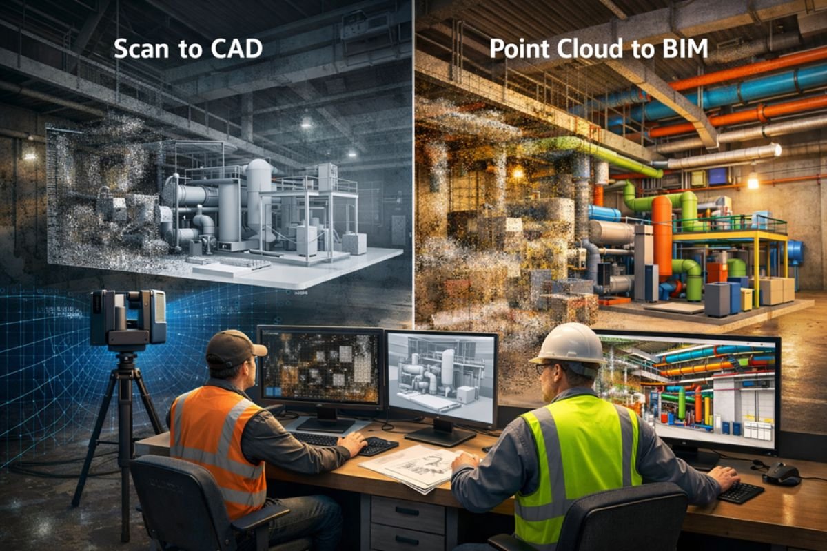 Scan to CAD vs Point Cloud to BIM: Which Is Better?